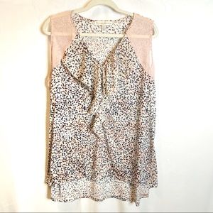French Laundry Leopard Print Top